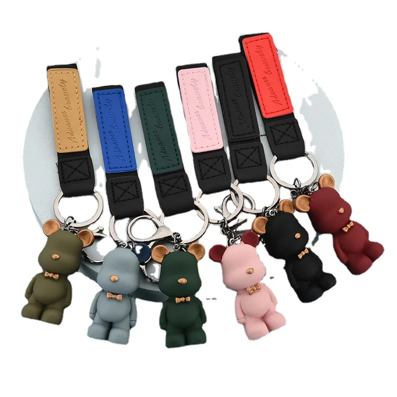 Fashion Nordic bow tie bear key chain fashion personalized key bag pendant couple accessories creative gift wholesale
Fashion Nordic bow tie bear key chain fashion personalized key bag pendant couple accessories creative gift wholesale