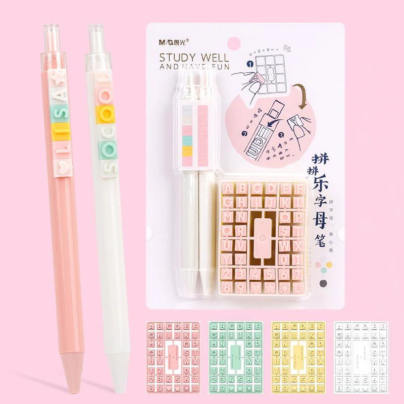 Haile 12Pcs/Set Creativity Kawaii Gel Pen Colorful Stitching Letters Pen 0.5mm Funny Press Pens For Writing Stationery Supplies
Haile 12Pcs/Set Creativity Kawaii Gel Pen Colorful Stitching Letters Pen 0.5mm Funny Press Pens For Writing Stationery Supplies