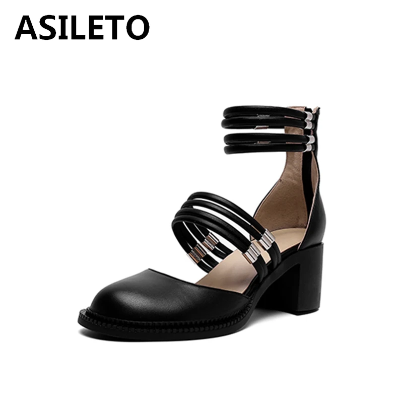 Сандалии из 2021 натуральной кожи ASILETO на молнии с узким ремешком и круглым носком 6 см, обувь на массивном каблуке US9 бежевого и черного цвета ... 
Сандалии из 2021 натуральной кожи ASILETO на молнии с узким ремешком и круглым носком 6 см, обувь на массивном каблуке US9 бежевого и черного цвета ...