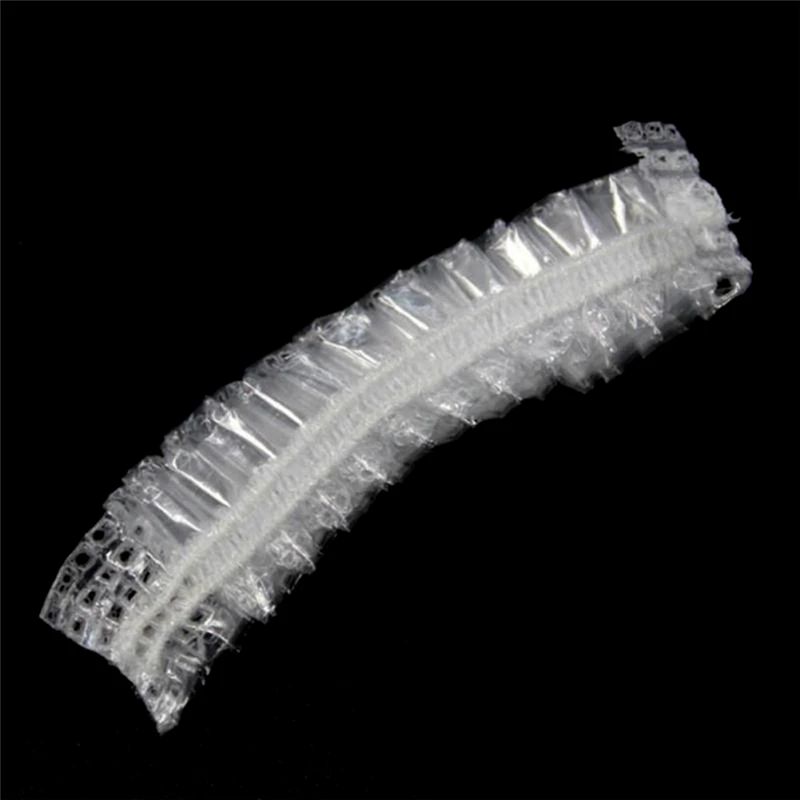 100pcs Disposable Plastic Waterproof Ear Protector Cover Caps Salon Hairdressing Dye Shield Protection Shower Cap Tool 
100pcs Disposable Plastic Waterproof Ear Protector Cover Caps Salon Hairdressing Dye Shield Protection Shower Cap Tool