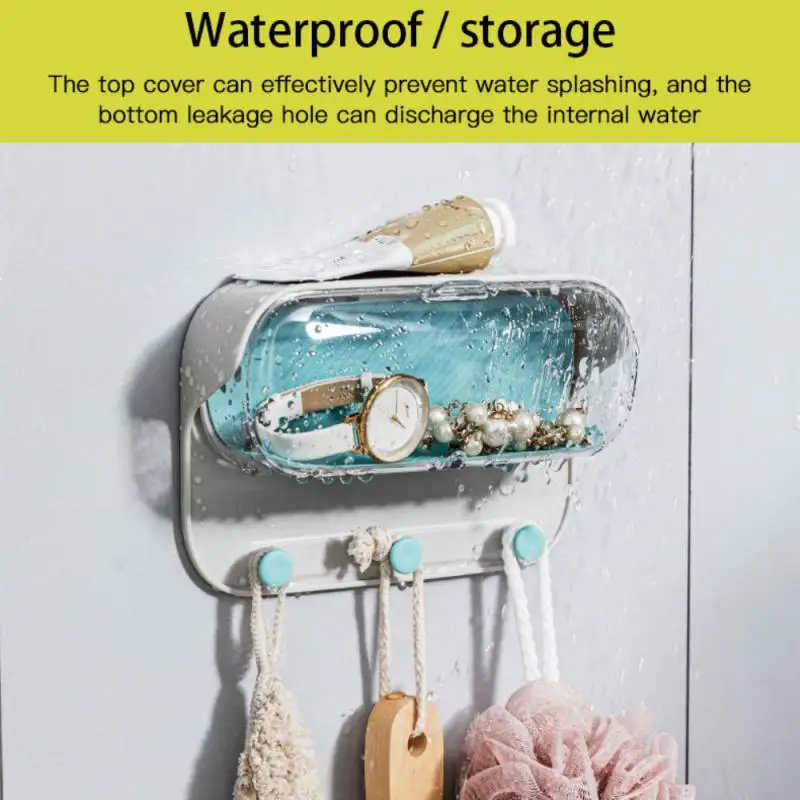 Glasses Organiser Bathroom Shelf Wall Mounted Bathroom Waterproof with Lid Hooks Organiser Bathroom Towel Storage Accessories
Glasses Organiser Bathroom Shelf Wall Mounted Bathroom Waterproof with Lid Hooks Organiser Bathroom Towel Storage Accessories