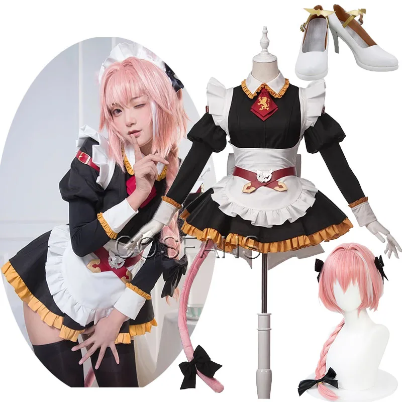 Аниме Fate/Grand Order Fate Apocrypha Rider Astolfo Косплей JK школьная форма матросский костюм женский наряд парик на Хэллоуин Обувь 
Аниме Fate/Grand Order Fate Apocrypha Rider Astolfo Косплей JK школьная форма матросский костюм женский наряд парик на Хэллоуин Обувь