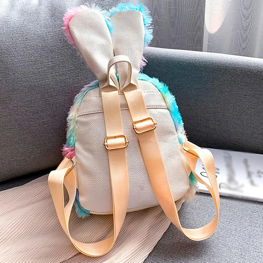 Милый плюшевый мини-рюкзак для детей Lawaii школьный рюкзак с длинными ушками