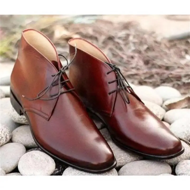 New Classic Men Shoes Handmade High-quality Brown PU Wingtip Lace-up Fashion All-match British Dress Business Ankle Boots 8KH455
New Classic Men Shoes Handmade High-quality Brown PU Wingtip Lace-up Fashion All-match British Dress Business Ankle Boots 8KH455