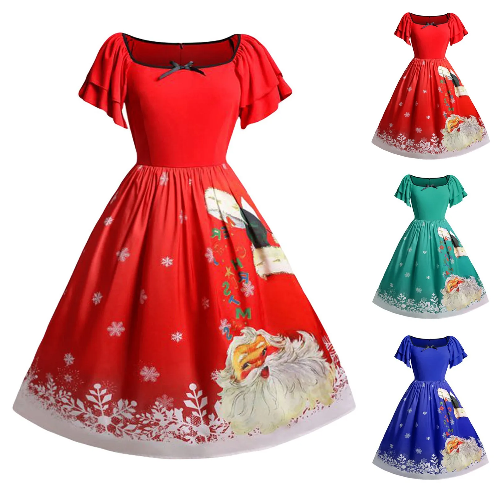 Women Christmas Dress Party Dress Short Sleeve Evening Party Prom Dress Vintage Swing Dress Comfy Elegant Dress New In Stock
Women Christmas Dress Party Dress Short Sleeve Evening Party Prom Dress Vintage Swing Dress Comfy Elegant Dress New In Stock