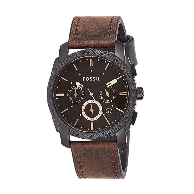 Fossil Watch Men Machine Mid-Size Chronograph Watch with Brown Leather Sport Watch Analog Brown Dial Men's Watch FS4656
Fossil Watch Men Machine Mid-Size Chronograph Watch with Brown Leather Sport Watch Analog Brown Dial Men's Watch FS4656