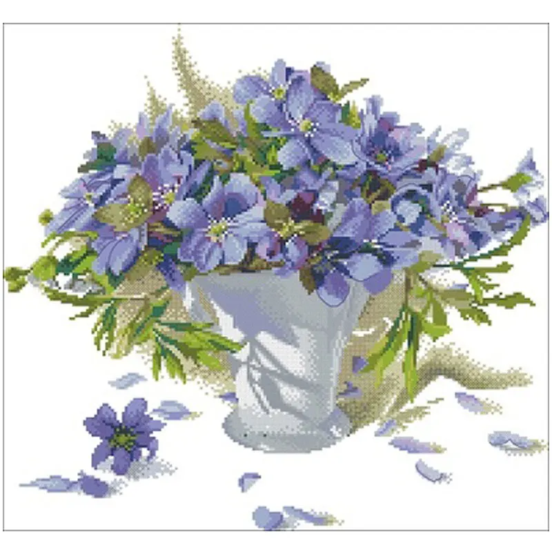 Watercolor purple primrose patterns Counted Cross Stitch 11CT 14CT 18CT DIY Chinese Cross Stitch Kits Embroidery Needlework Sets
Watercolor purple primrose patterns Counted Cross Stitch 11CT 14CT 18CT DIY Chinese Cross Stitch Kits Embroidery Needlework Sets