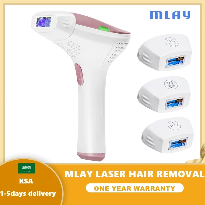 

Mlay T3 Laser Hair Removal Machine Malay IPL laser Epilator Face Bikini Body Permanent Depilador a Laser 500000 Flashes