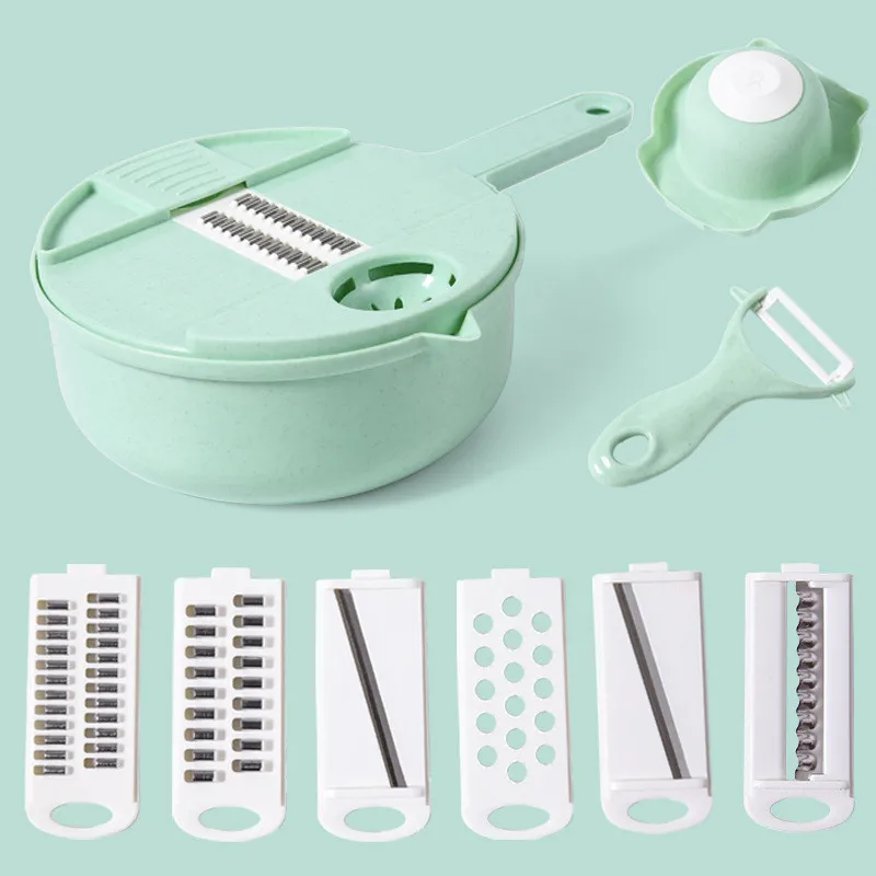 Multi-function Vegetable Cutter Creative Portable Hand Manual Foods Cutting Potato Slicers Practical Kitchen Shredding Tools 
Multi-function Vegetable Cutter Creative Portable Hand Manual Foods Cutting Potato Slicers Practical Kitchen Shredding Tools