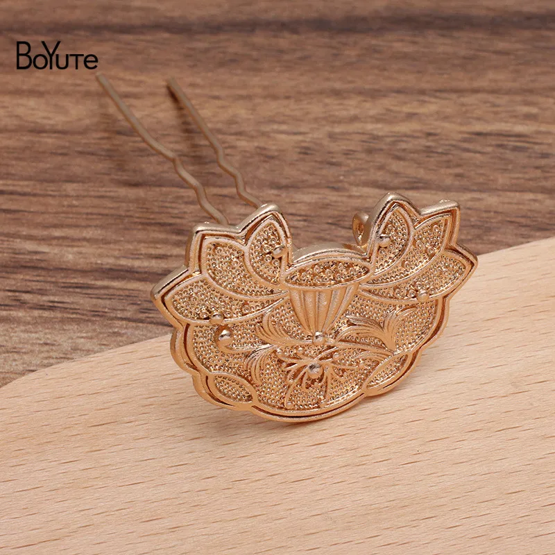 BoYuTe (5 Pieces/Lot) 28*41MM Metal Alloy Flower Hair Fork Hairpin Materials Diy Ancient Hair Accessories Wholesale 
BoYuTe (5 Pieces/Lot) 28*41MM Metal Alloy Flower Hair Fork Hairpin Materials Diy Ancient Hair Accessories Wholesale