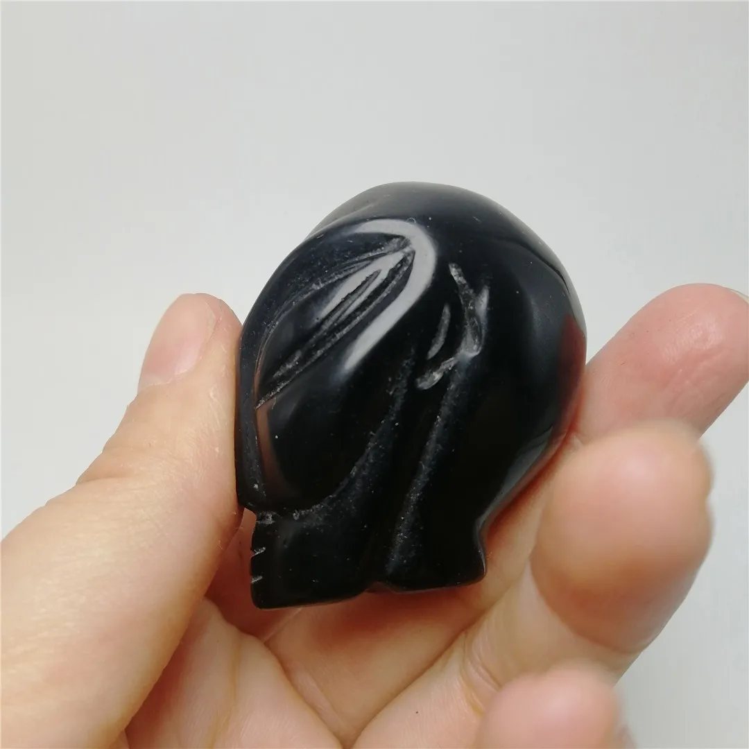 1 pc 35 mmnatural magic gemstone black obsidian stone handmade UFO creature alien head special gift
1 pc 35 mmnatural magic gemstone black obsidian stone handmade UFO creature alien head special gift