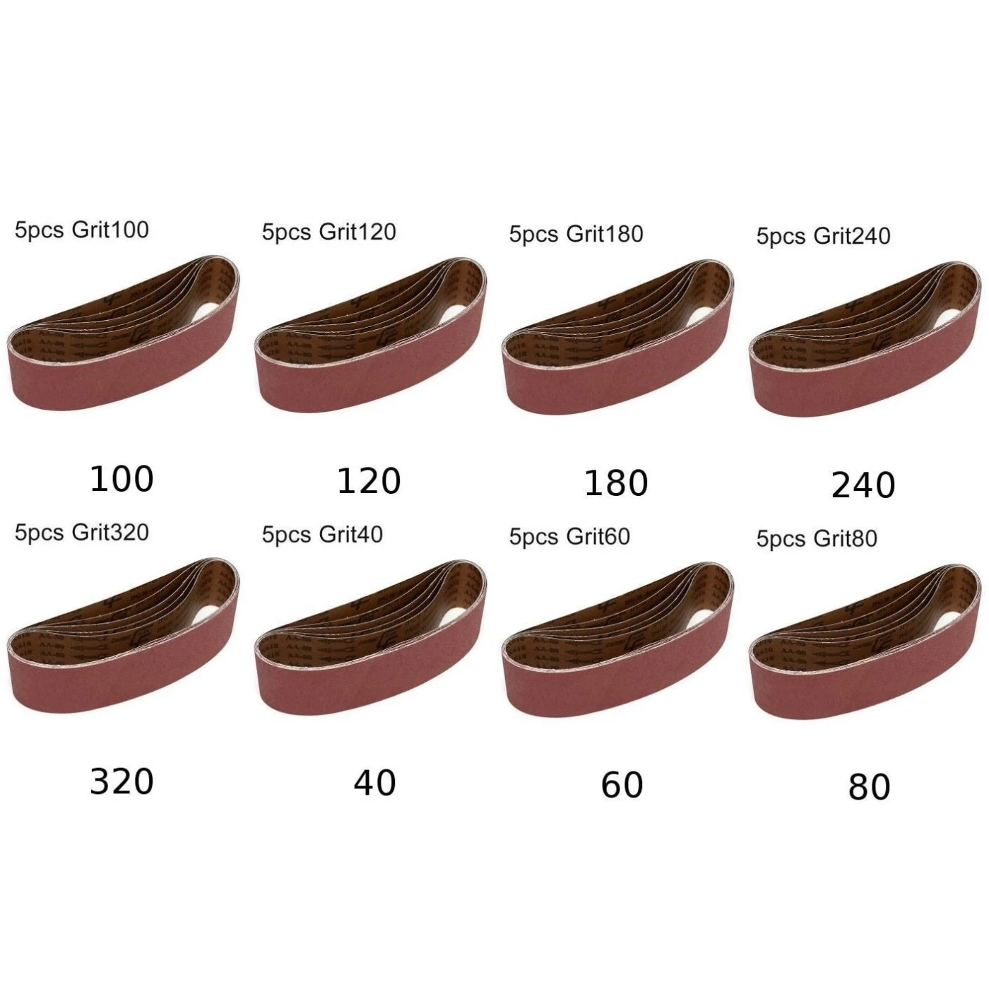 5pcs Sanding Belts 40-320 Grits For Polishing Grinding Woods Metals Leather Tool
5pcs Sanding Belts 40-320 Grits For Polishing Grinding Woods Metals Leather Tool