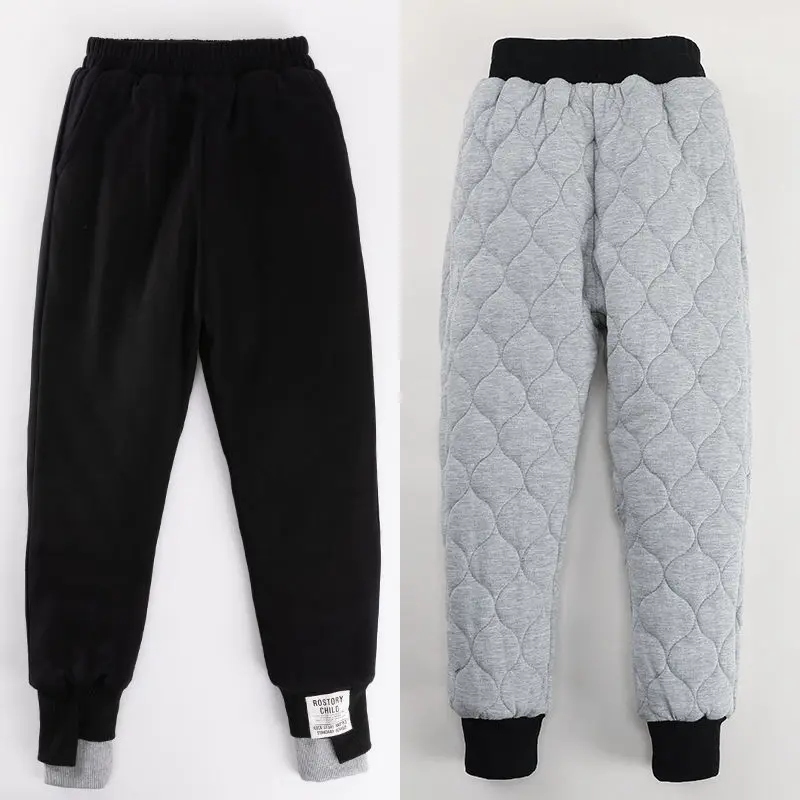 Girls 3-layer cotton trousers plus velvet thickened northern pair of winter warm pants for middle and large children in winter
Girls 3-layer cotton trousers plus velvet thickened northern pair of winter warm pants for middle and large children in winter