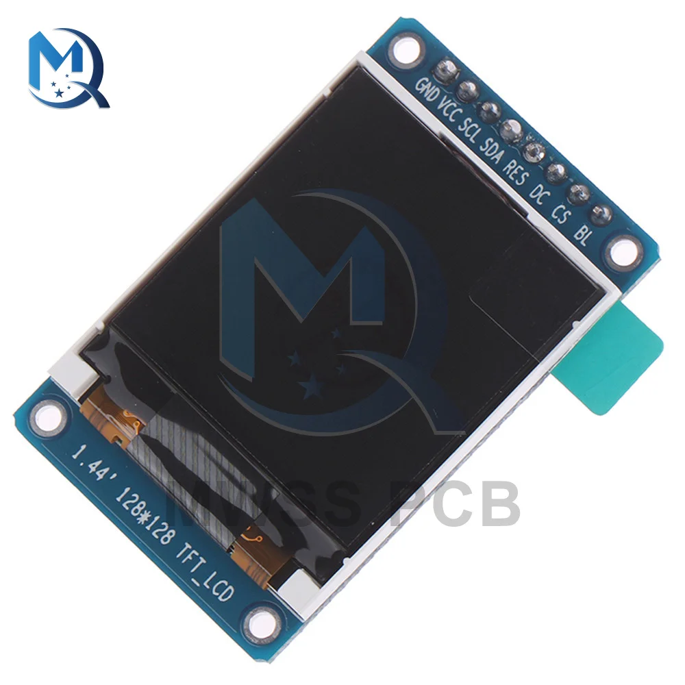 1.44 Inch 128x128 LCD Module ST7735S HD Display Screen Board Full Color 1.44" TFT Resolution 8 Pin 3.3V SPI Serial Interface
1.44 Inch 128x128 LCD Module ST7735S HD Display Screen Board Full Color 1.44" TFT Resolution 8 Pin 3.3V SPI Serial Interface