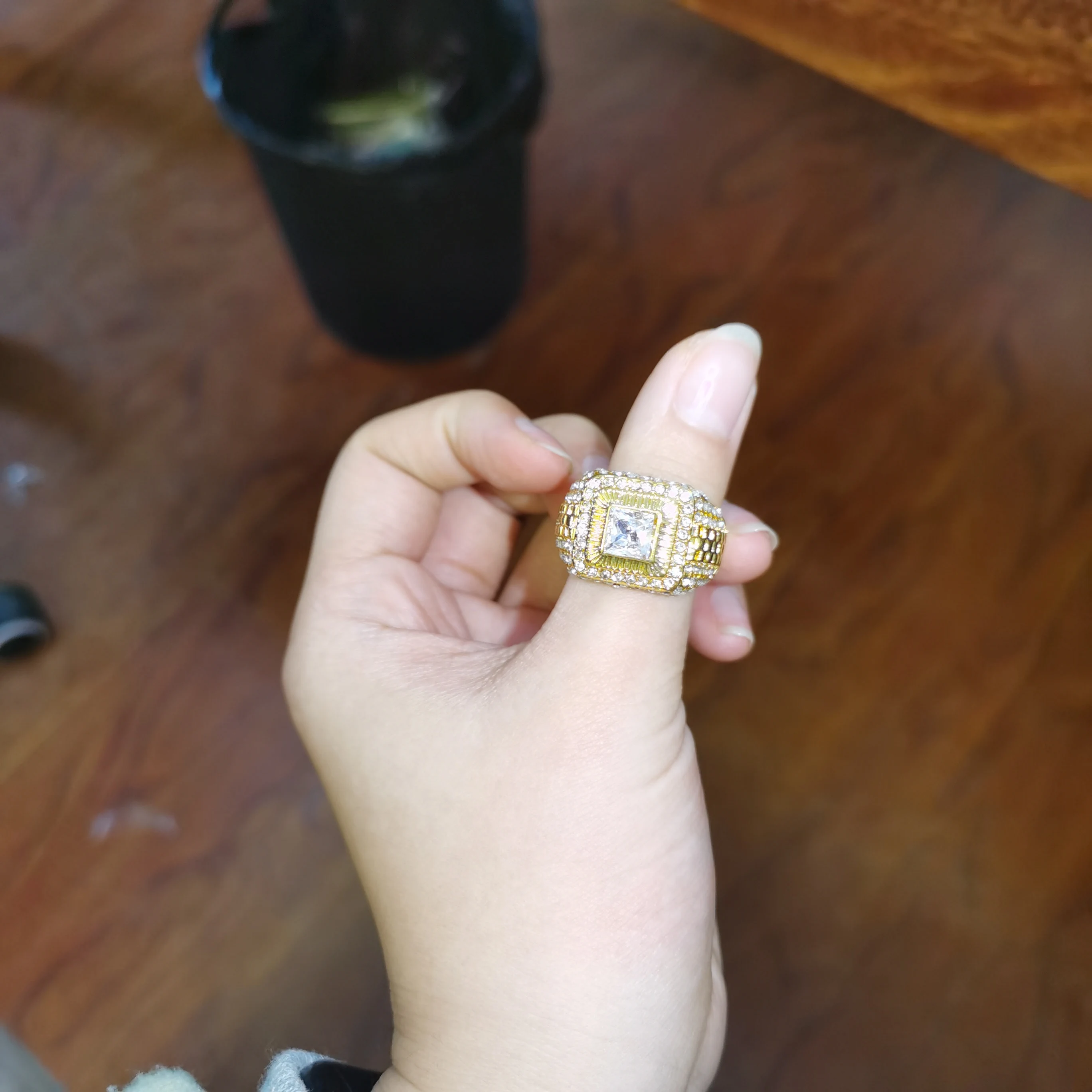 Мужское и женское кольцо в стиле хип-хоп | Украшения аксессуары