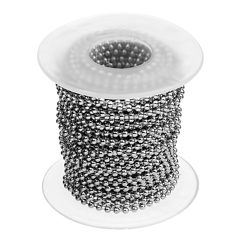 10 Yards Stainless Steel Ball Bead Chains for DIY Bracelet Necklace Jewelry
10 Yards Stainless Steel Ball Bead Chains for DIY Bracelet Necklace Jewelry