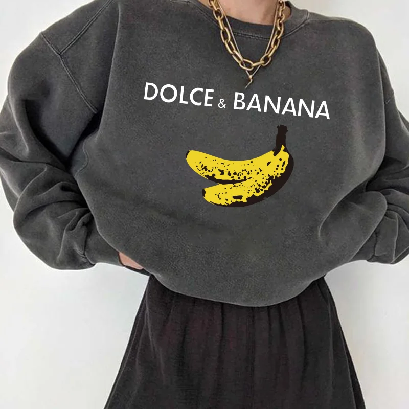 Dolce&banana Print Women Sweatshirts Streetwear Round Neck Long Sleeve Drop Shoulder Loose Winter Woman Sweatshirts Moletom
Dolce&banana Print Women Sweatshirts Streetwear Round Neck Long Sleeve Drop Shoulder Loose Winter Woman Sweatshirts Moletom