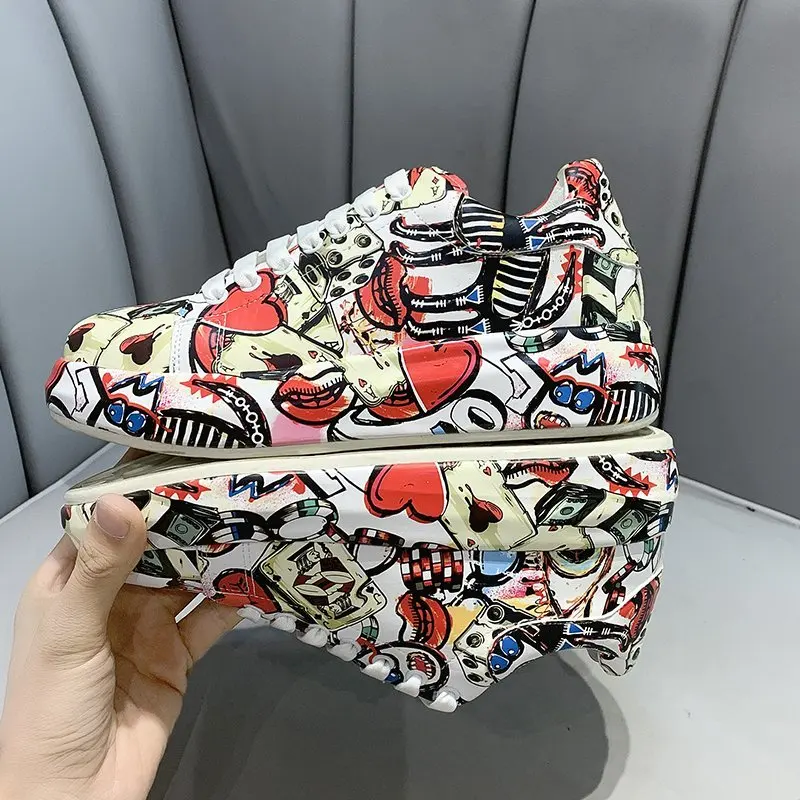 Shoes for Women Sneakers High Quality PU Leather Colorful Graffiti Platform Shoes 2021 New Spring Girls Shoes zapatillas mujer
Shoes for Women Sneakers High Quality PU Leather Colorful Graffiti Platform Shoes 2021 New Spring Girls Shoes zapatillas mujer