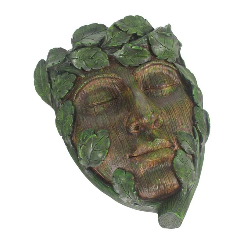 Hand-Painted Resin Green Man Tree Face or Tree Hugger Sculpture Can Be Used As a Flower Pot for Outdoor Tree Decoration
Hand-Painted Resin Green Man Tree Face or Tree Hugger Sculpture Can Be Used As a Flower Pot for Outdoor Tree Decoration
