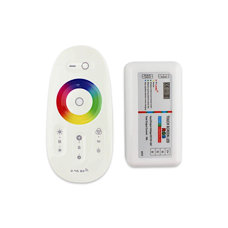 DC12V ~ 24V 2 4 г RF сенсорный RGB PWM 4G Экран светодиодный контроллер для светодиодной