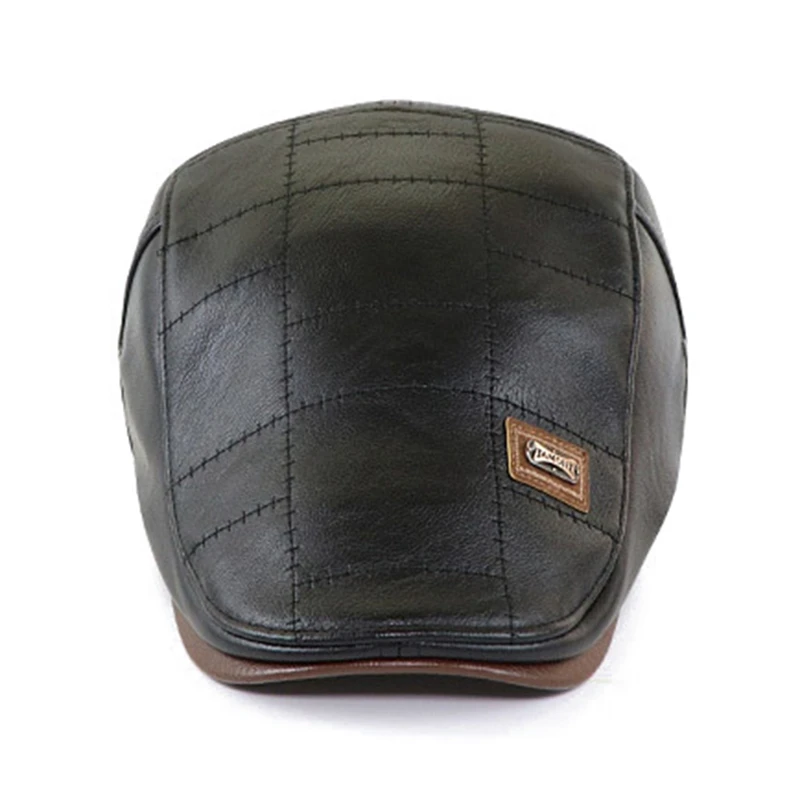 2020 Autumn Winter Fashion Men's Pu Leather Peaked Hat Outdoor Casual Warm Plus Velvet Beret Hat Vintage Style Hat
2020 Autumn Winter Fashion Men's Pu Leather Peaked Hat Outdoor Casual Warm Plus Velvet Beret Hat Vintage Style Hat