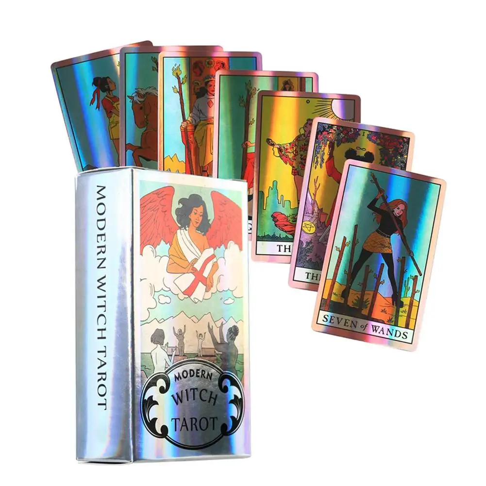 Modern Witch Tarot Cards Oracles Deck Mysterious Divination The Rider Tarot for Women Girls Cards Game Board Game
Modern Witch Tarot Cards Oracles Deck Mysterious Divination The Rider Tarot for Women Girls Cards Game Board Game