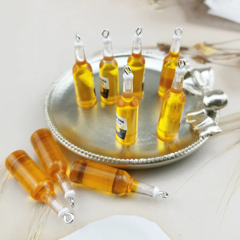 10pcs/pack Simulated Resin Beer Bottle Keychain Charms Diy Crafts Bar Beverage Bottles Earring Pendants Jewelry Accessories
10pcs/pack Simulated Resin Beer Bottle Keychain Charms Diy Crafts Bar Beverage Bottles Earring Pendants Jewelry Accessories