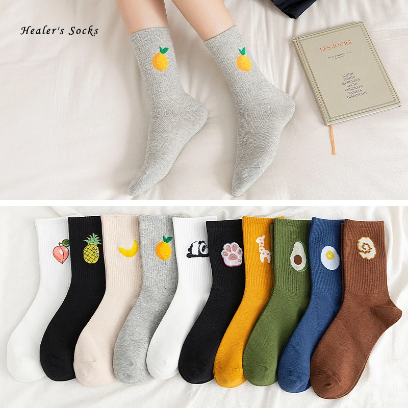 New Fruit Fashion Men and Women Socks Cotton Color Avocado Banana Giraffe Panda Soft Happy Funny Cute Girls Japanese Sockings
New Fruit Fashion Men and Women Socks Cotton Color Avocado Banana Giraffe Panda Soft Happy Funny Cute Girls Japanese Sockings