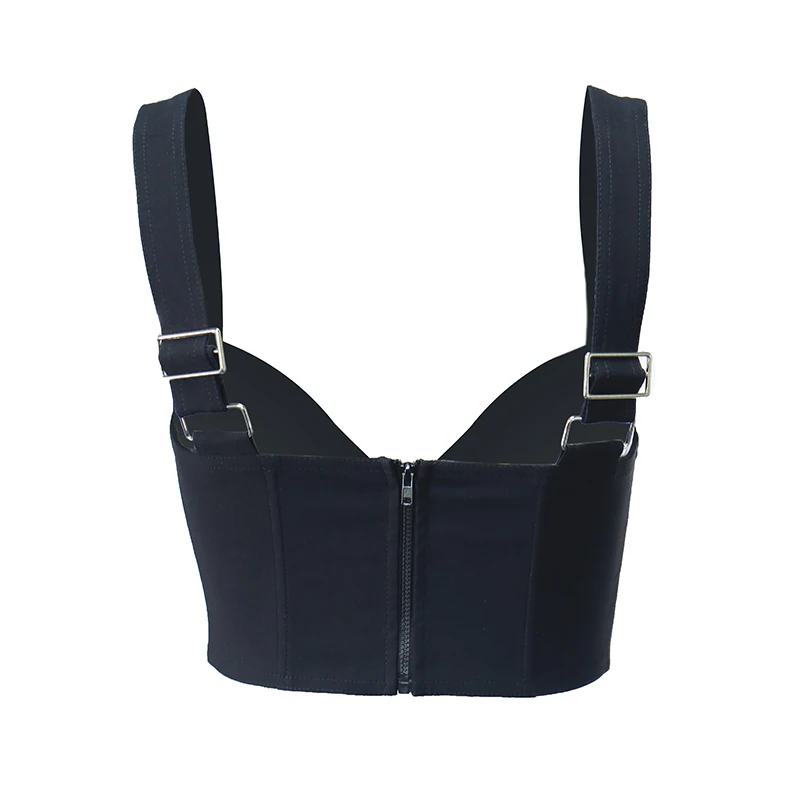 OneLineFox Crop Tank Top Padded Boning Double Layers Cami Adjusted Aesthetic Black Corset Top Women Sexy Club Party Wear
OneLineFox Crop Tank Top Padded Boning Double Layers Cami Adjusted Aesthetic Black Corset Top Women Sexy Club Party Wear
