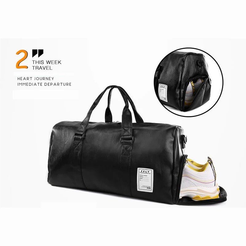 Women Men Fitness Bag Solid PU Waterproof Large Capacity Sport Totes for Travelling QW
Women Men Fitness Bag Solid PU Waterproof Large Capacity Sport Totes for Travelling QW