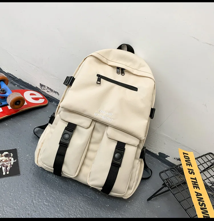 Large Black School Bag Backpacks Women Streetwear 2020 New Waterproof Nylon Unisex Schoolbag Travel Backpack Bags For Teenager 
Large Black School Bag Backpacks Women Streetwear 2020 New Waterproof Nylon Unisex Schoolbag Travel Backpack Bags For Teenager