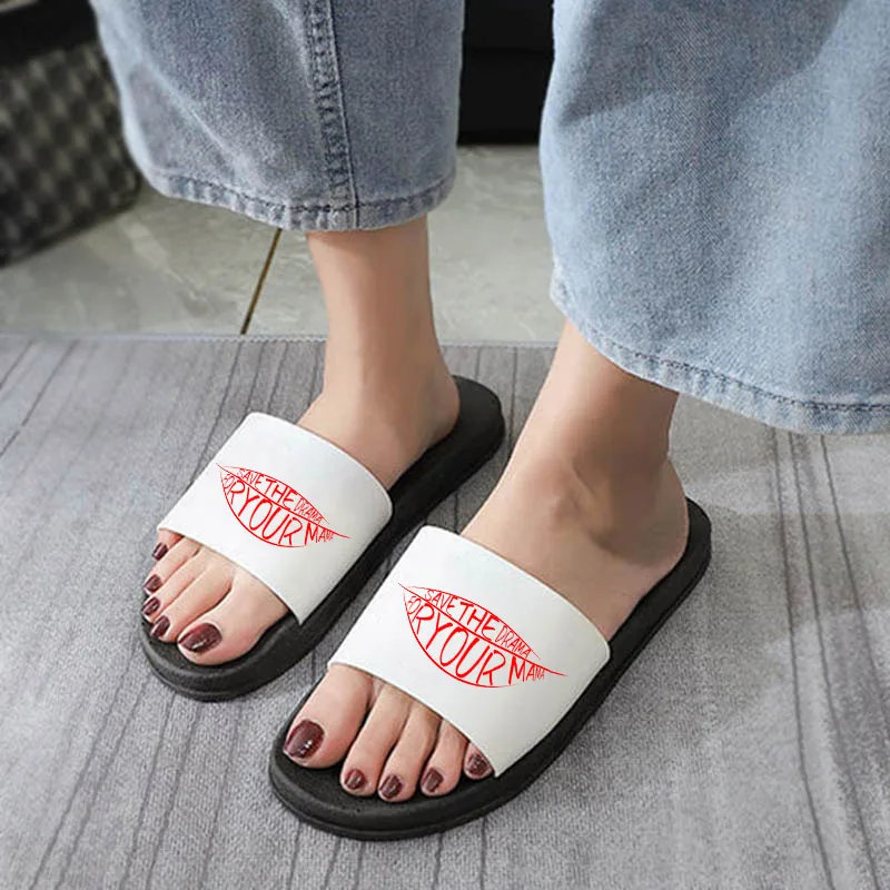 Women Sandals 2021 Summer Home Flip Flops Lips Print Women Shoes Bathroom Non-slip Slides Women Slipper Fashion Chaussure Femme
Women Sandals 2021 Summer Home Flip Flops Lips Print Women Shoes Bathroom Non-slip Slides Women Slipper Fashion Chaussure Femme
