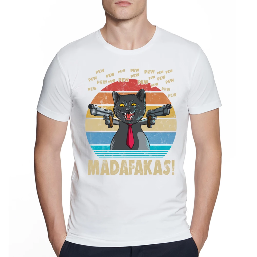 Мужская Винтажная Футболка Pew Madafakas Cat Pew в стиле ретро с забавным котом, модная брендовая Повседневная футболка в стиле хип-хоп с принтом чер... 
Мужская Винтажная Футболка Pew Madafakas Cat Pew в стиле ретро с забавным котом, модная брендовая Повседневная футболка в стиле хип-хоп с принтом чер...