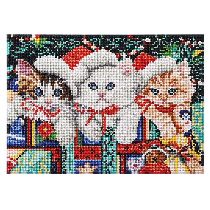 Christmas Hat Cat Diamond Painting Cute Pet Picture Diamond Mosaic 5D Full Round Drill Cross Stitch DIY Decoration Xmas Gift
Christmas Hat Cat Diamond Painting Cute Pet Picture Diamond Mosaic 5D Full Round Drill Cross Stitch DIY Decoration Xmas Gift