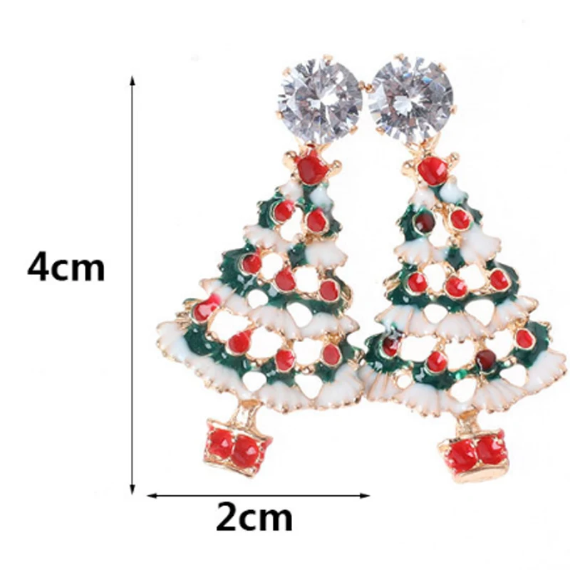 2020 Stud Earrings Rhinestone Christmas Tree Drop Oil Shiny Earrings Christmas Earrings For Women Fashion Earrings For New Year 
2020 Stud Earrings Rhinestone Christmas Tree Drop Oil Shiny Earrings Christmas Earrings For Women Fashion Earrings For New Year
