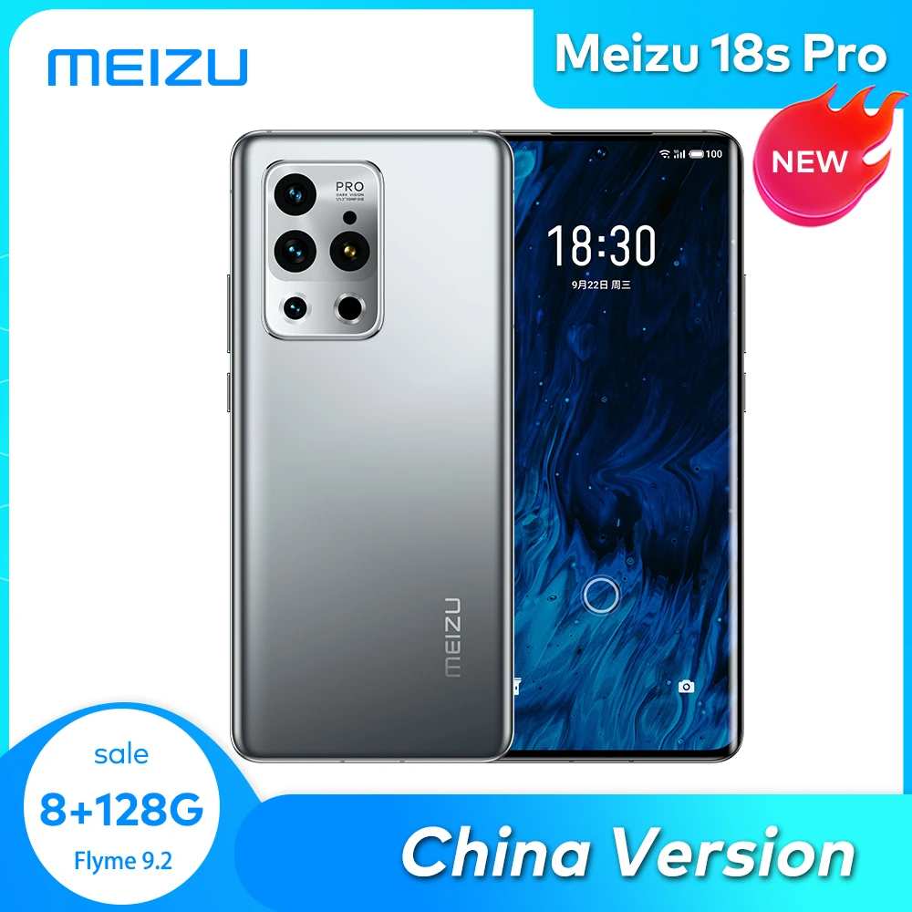 Фото Смартфон Meizu 18s Pro 8/12 Гб 128/256 ГБ 6 7 дюйма 8-ядерный Snapdragon 888 NFC | Мобильные телефоны и