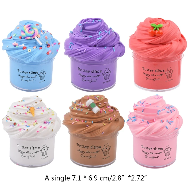 6Pcs Butter Slime with Candy Slime Watermelon Slime and Pineapple Slime Super Soft Birthday Gifts
6Pcs Butter Slime with Candy Slime Watermelon Slime and Pineapple Slime Super Soft Birthday Gifts