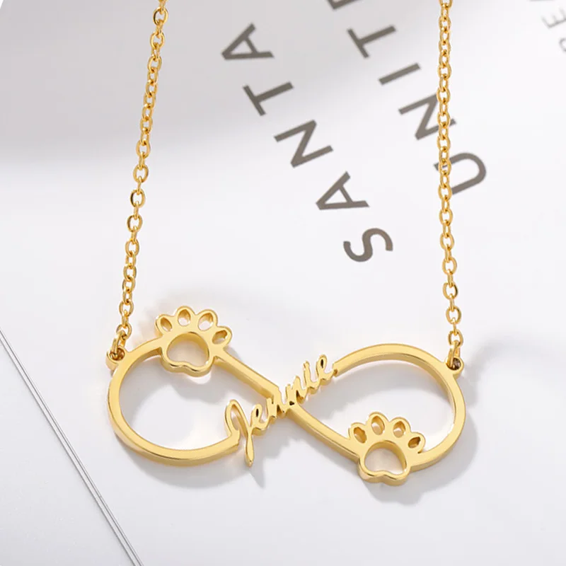 Cute Customize Infinite Name Layer Necklace For Children Girl Personalized Gold Stainless Steel Custom Name Jewelry Friend Gift 
Cute Customize Infinite Name Layer Necklace For Children Girl Personalized Gold Stainless Steel Custom Name Jewelry Friend Gift