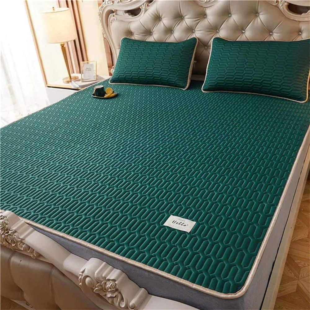 Summer Cooling Bed Mat Cool Fiber Sleeping Mat Foldable Soft Bedding Sets Cool Sleep Pillowcases Full Size Bed Protector
Summer Cooling Bed Mat Cool Fiber Sleeping Mat Foldable Soft Bedding Sets Cool Sleep Pillowcases Full Size Bed Protector