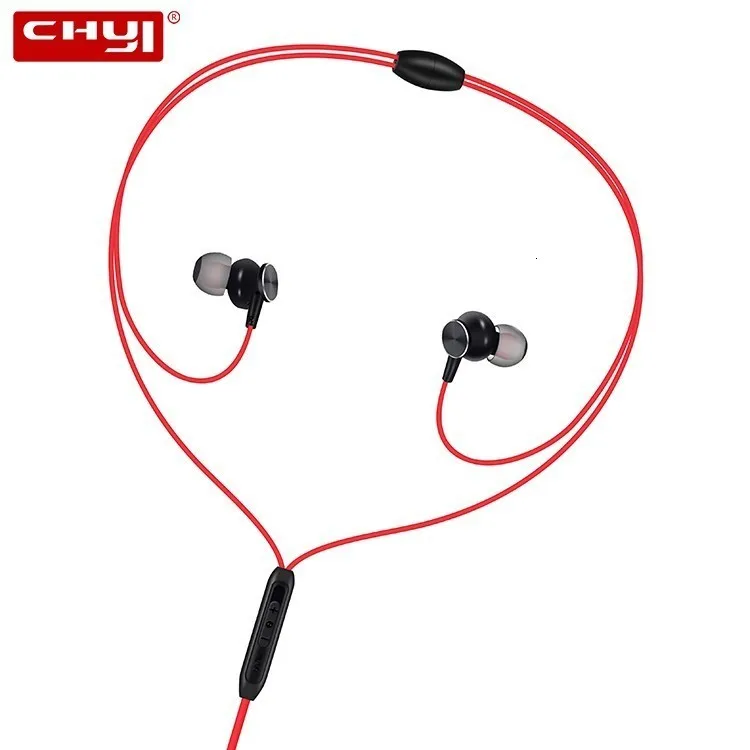 

CHYI In Ear Neckband Headphones Wired Handsfree Gaming Headset Sweatproof Earphones With Microphone Earbuds For Smartphone Ipod