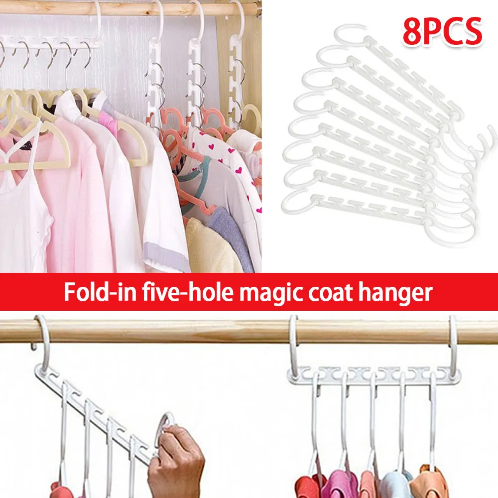 8PCS Foldable Storage Five-Hole Magic Hanger Multifunctional Hanger Hook Foldable Hanger Storage Hanger Drying Rack Hanger
8PCS Foldable Storage Five-Hole Magic Hanger Multifunctional Hanger Hook Foldable Hanger Storage Hanger Drying Rack Hanger
