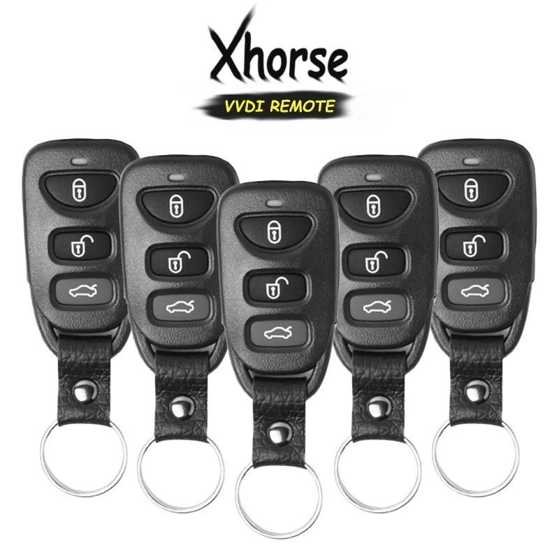

KEYECU 5x (English Version) Xhorse for Hyundai Style 3+1 4 Button Universal Remote Key for VVDI Key Tool VVDI2