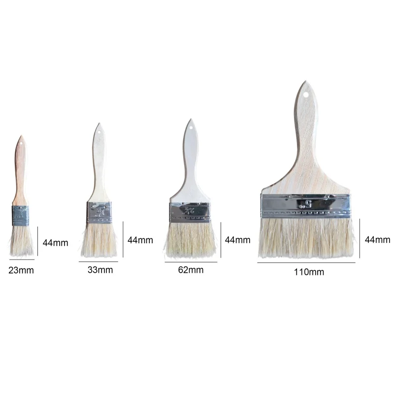 3PCS Natural Bristle Brush Paint Brushes with Wooden Handle Tail Hanging Hole Barbecue Brush 2.3-11CM
3PCS Natural Bristle Brush Paint Brushes with Wooden Handle Tail Hanging Hole Barbecue Brush 2.3-11CM