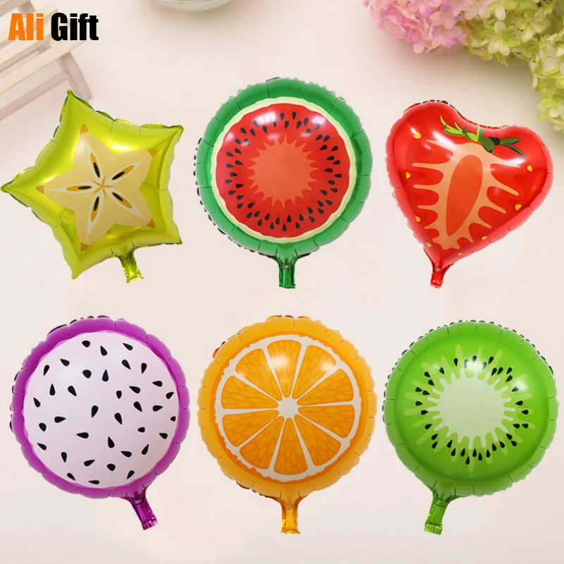 

Воздушные шары из фольги в виде фруктов для летней вечеринки, 50 шт.
