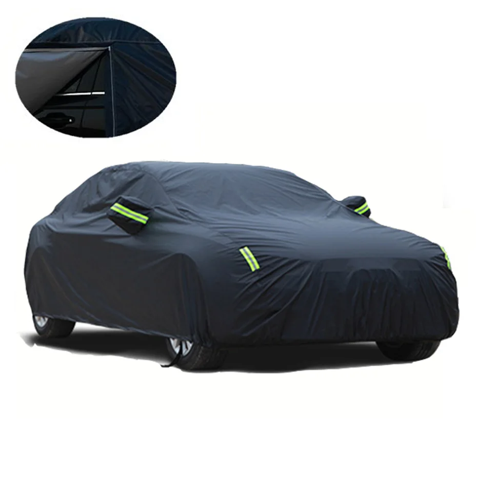 Universal Black Waterproof Full Car Covers Snow Ice Dust Sun UV Shade Cover Indoor Outdoor 7 Sizes Auto Car Cover for All Season
Universal Black Waterproof Full Car Covers Snow Ice Dust Sun UV Shade Cover Indoor Outdoor 7 Sizes Auto Car Cover for All Season
