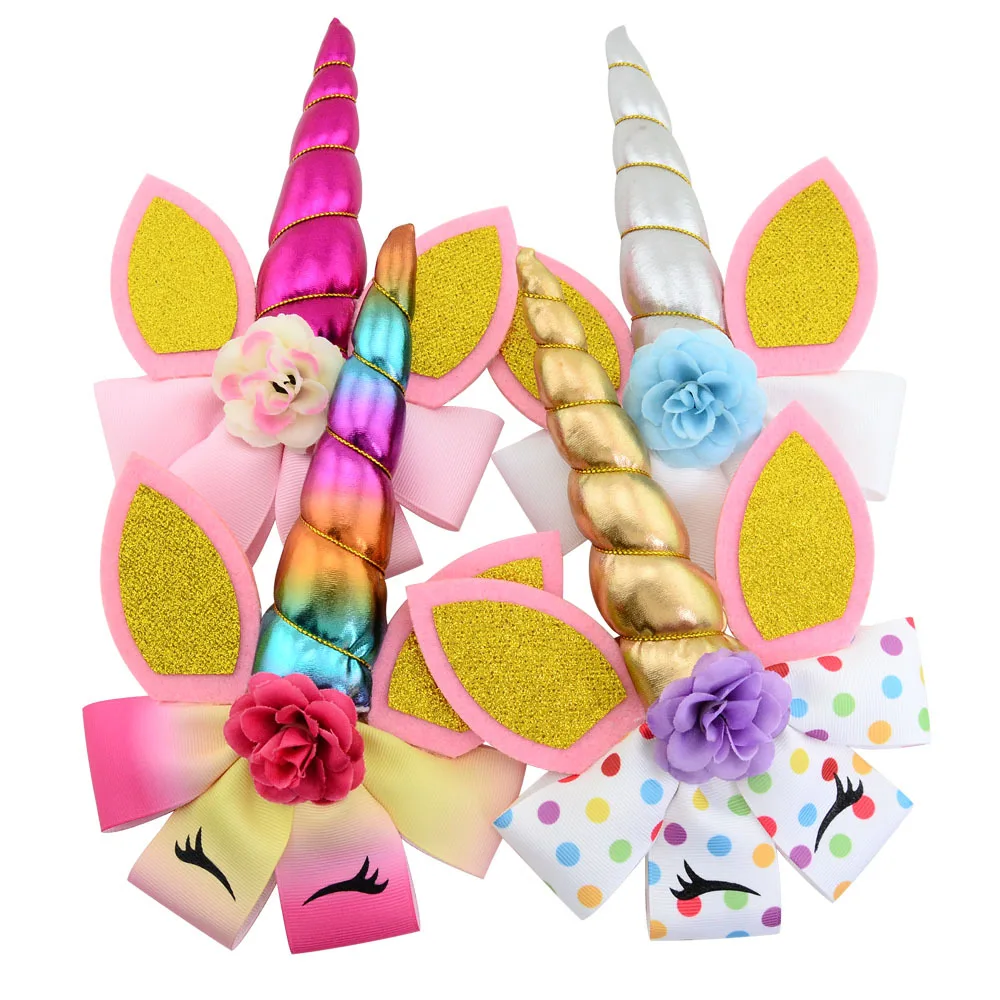 Kids Handmade Unicorn Bow Hair Clips Princess Flower Hairpins Baby Girls Hair Accessories
Kids Handmade Unicorn Bow Hair Clips Princess Flower Hairpins Baby Girls Hair Accessories
