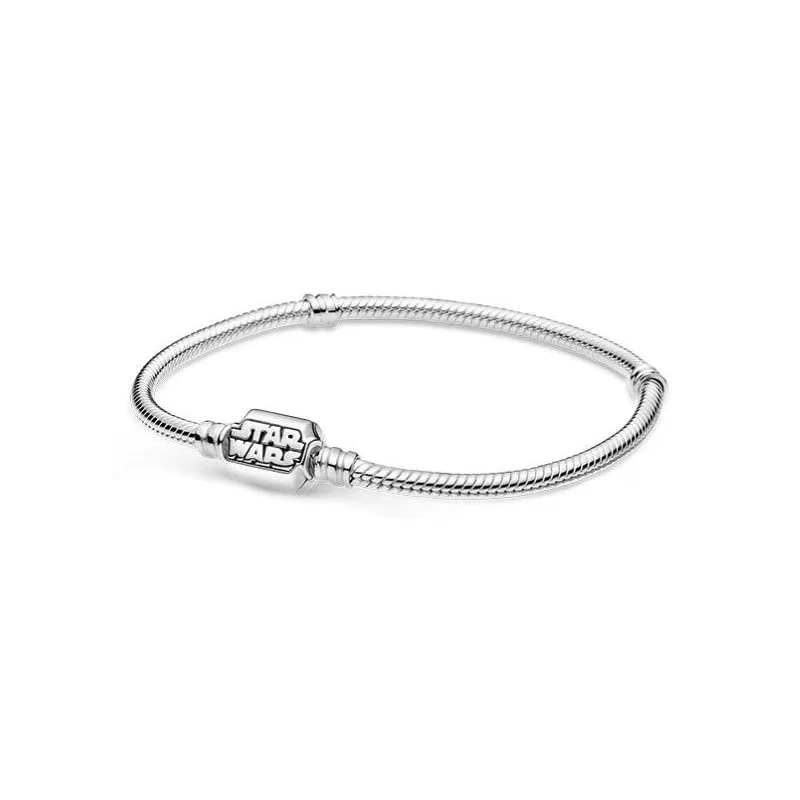 100% Real Sterling Silver Hot Sale Bracelet Fit Original Pandora Design Charms Bead Pulseras Bangle Making For Women DIY Jewelry 
100% Real Sterling Silver Hot Sale Bracelet Fit Original Pandora Design Charms Bead Pulseras Bangle Making For Women DIY Jewelry