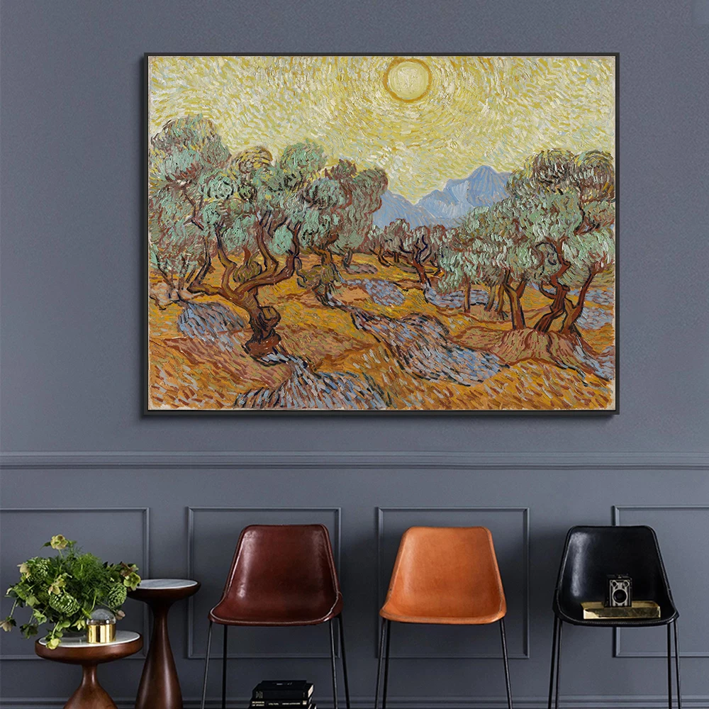 Van Gogh Olive Trees With Yellow Sky Famous Painting Art Landscape Canvas Painting Posters Prints Wall Picture Living Room Decor
Van Gogh Olive Trees With Yellow Sky Famous Painting Art Landscape Canvas Painting Posters Prints Wall Picture Living Room Decor
