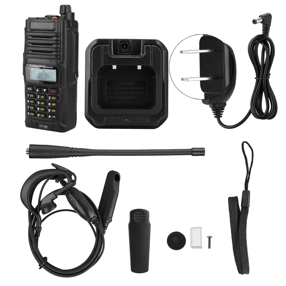 Walkie Talkie High Power Long Range 2 Way Radio IP67 Waterproof for Baofeng UV-9R(US Plug)
Walkie Talkie High Power Long Range 2 Way Radio IP67 Waterproof for Baofeng UV-9R(US Plug)