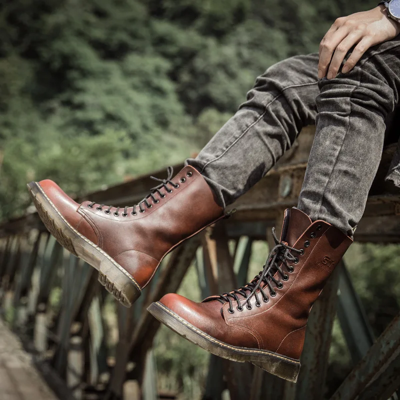 Men Hiking Boots Men Shoes Genuine Leather Bandage Increase Waterproof and Non Slip Plus Velvet Solid Color Men Boots Shoes Men
Men Hiking Boots Men Shoes Genuine Leather Bandage Increase Waterproof and Non Slip Plus Velvet Solid Color Men Boots Shoes Men